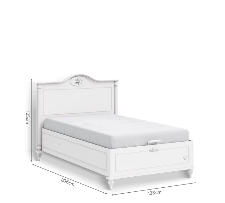 Lit coffre enfant - 100x200 / 120x200 - Lit romantique