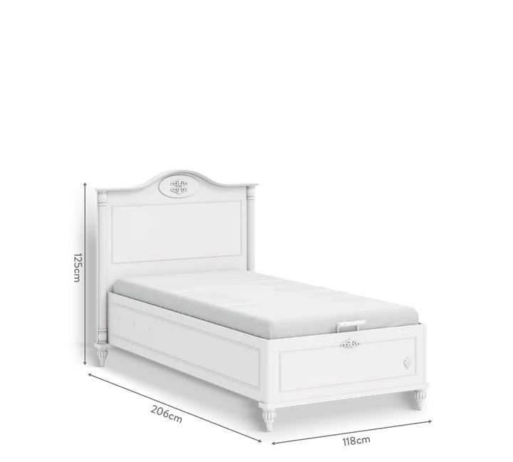 Lit coffre enfant - 100x200 / 120x200 - Lit romantique